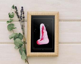 Lyra Constellation Art Print | Ready to Gift (4x6")