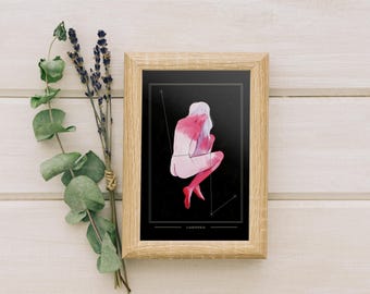 Cassiopeia Constellation Art Print | Ready to Gift (4x6)
