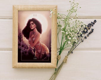 The Sun Tarot Card Art Print: Ready to Gift, 4" x 6"