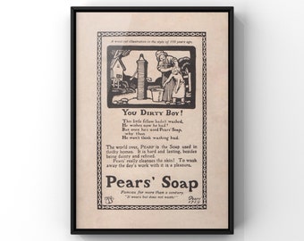 Pears Soap Advert Etsy