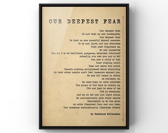 Our Deepest Fear Etsy