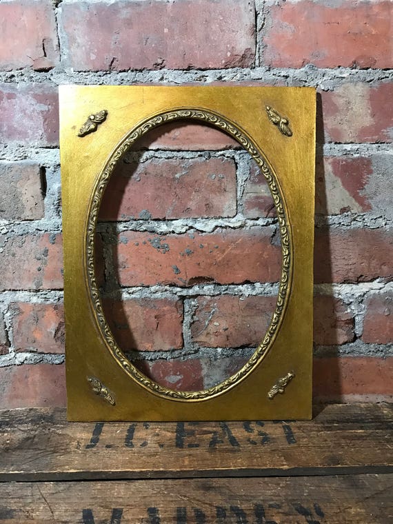 Oval Mount Frame 16 x 20 Oval Frame Gold Frame Ornate Etsy