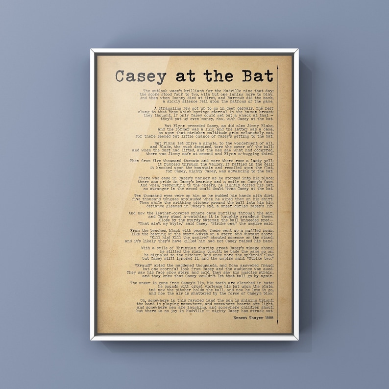 Casey At The Bat Poem Analysis