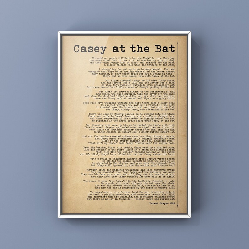 Casey At The Bat Poem Analysis