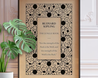 Jungle Book Quote Poster - Vintage Rudyard Kipling Art