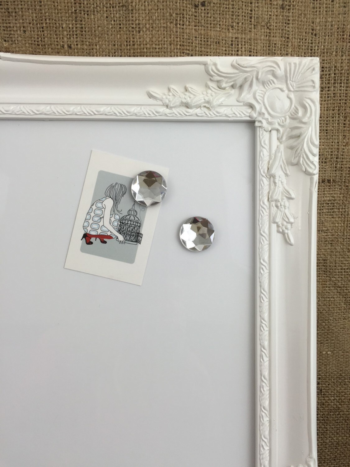 Whiteboard White Framed Message Board Home