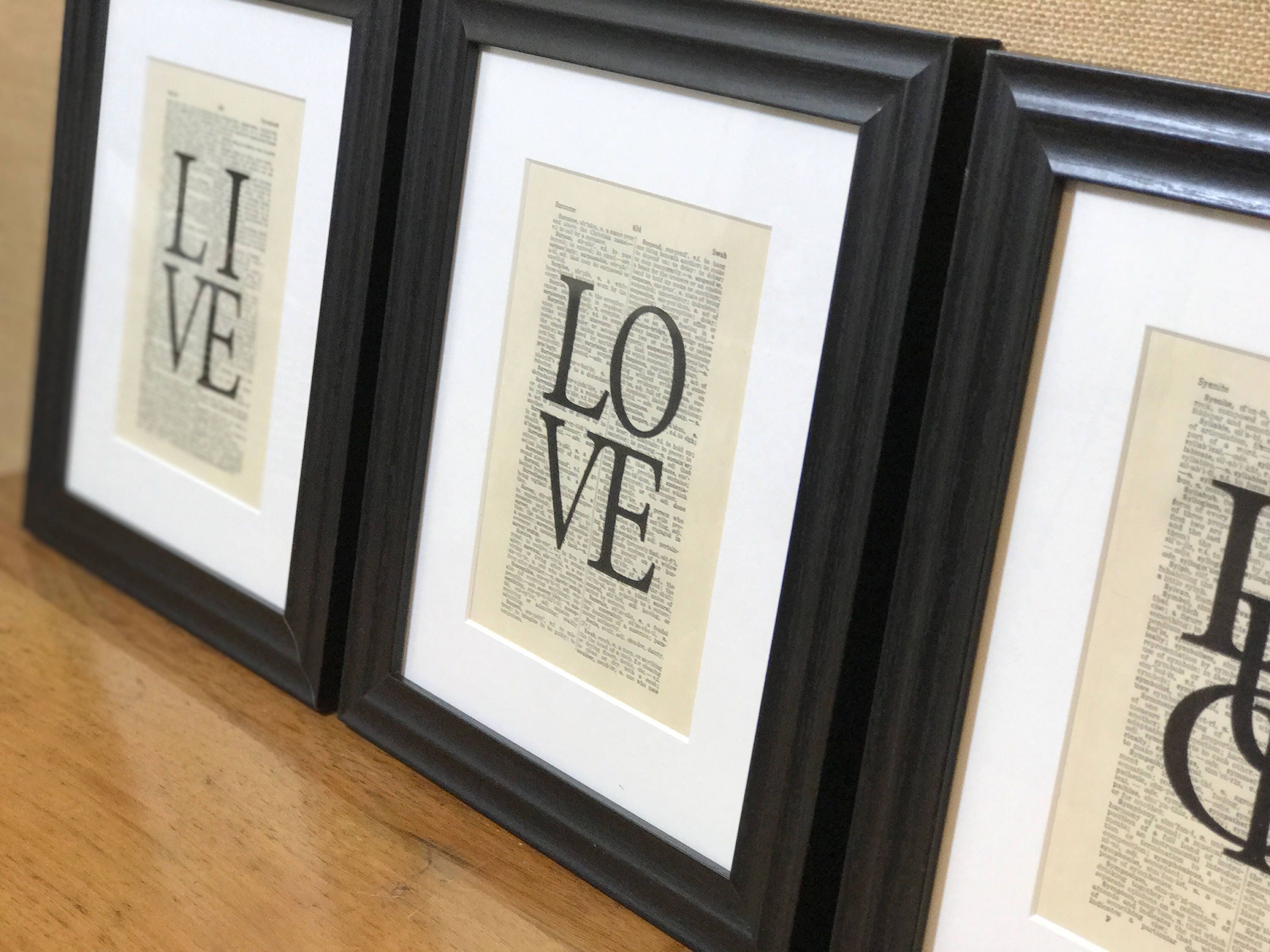 Live Laugh Love Home Decor Housewarming Gift Wedding Gallery Photo