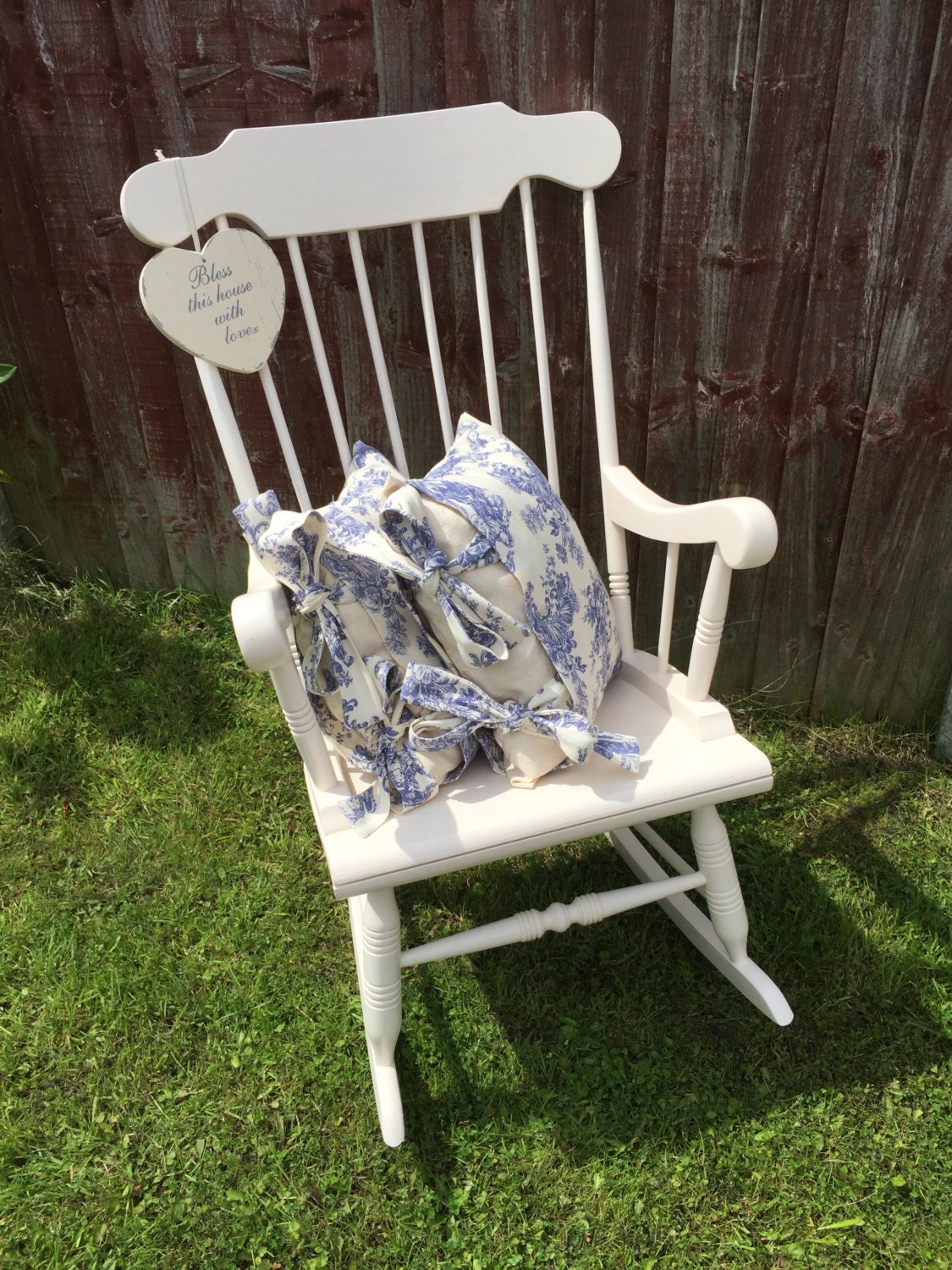 cream rocking chair nursery
