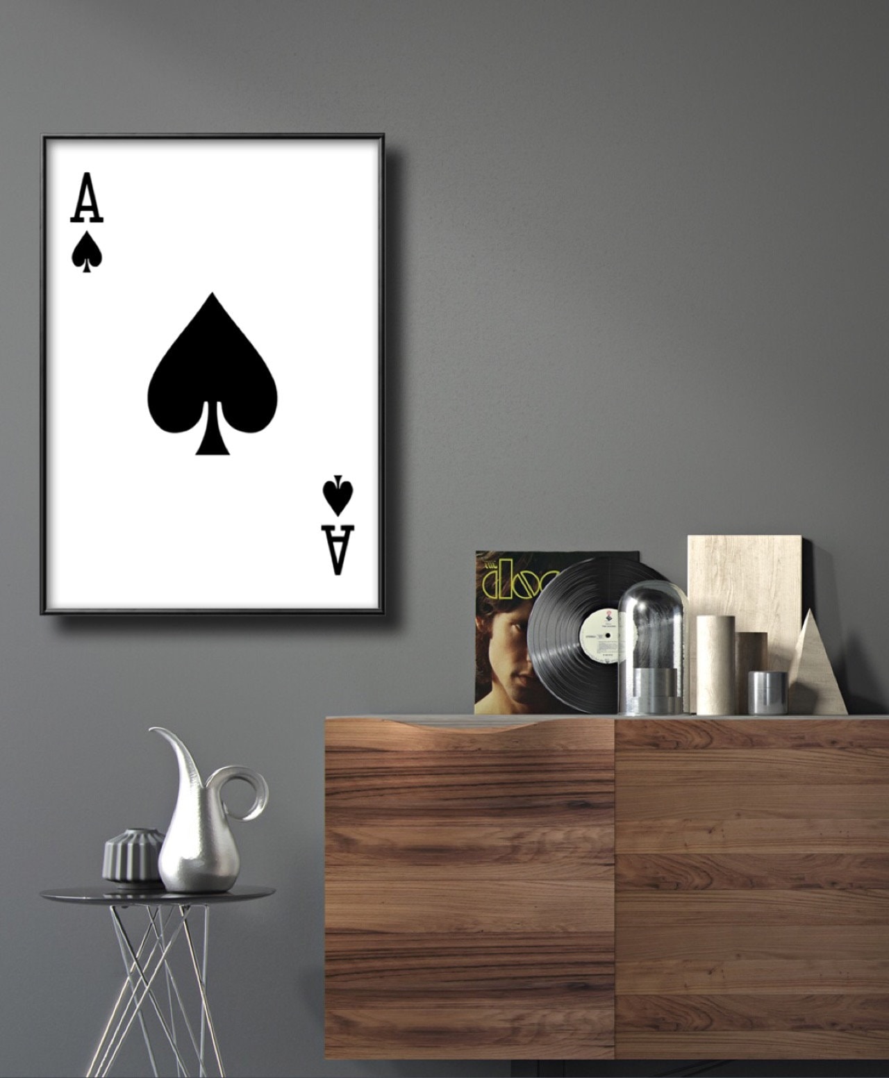 Ace of Spades Playing Card Wall Art Print Spades Card Deck - Etsy UK