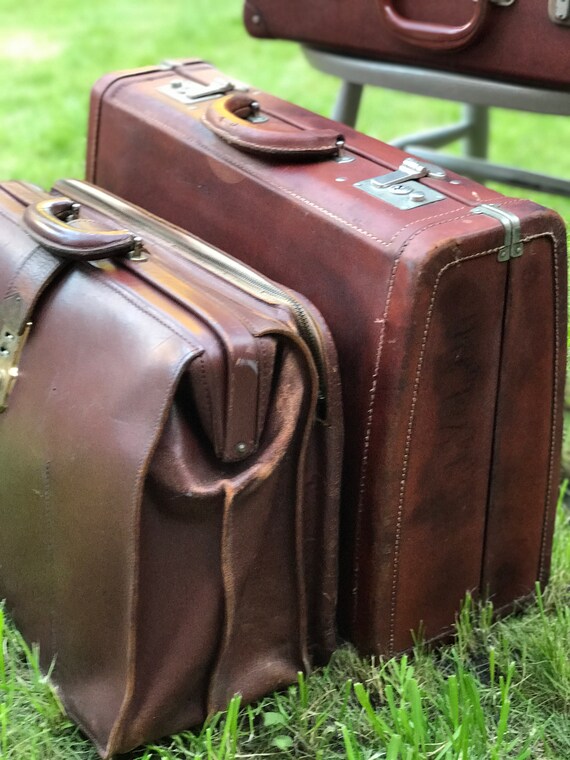 mens leather hand luggage bags