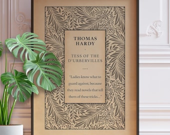 Tess of the D'Urbervilles Print - Thomas Hardy Feminist Literary Quote, Vintage Book Art
