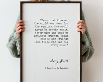 Book Nook Quote Print – Cozy Reading Corner Typography Poster, Bookish Wall Art