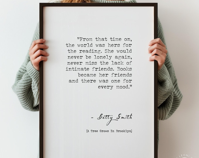 Book Nook Quote Print – Cozy Reading Corner Typography Poster, Bookish Wall Art
