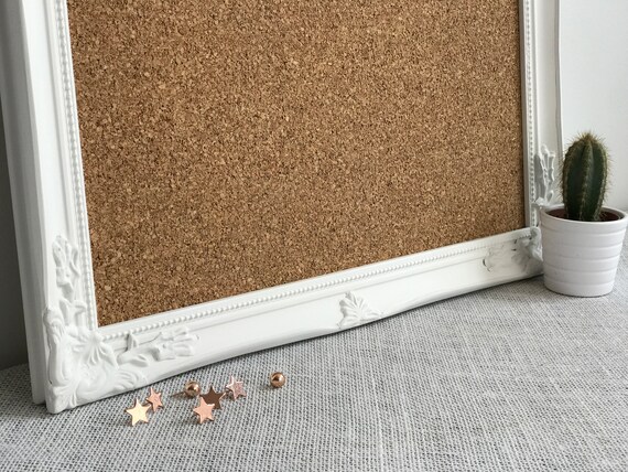 Cork Board Corkboard Framed Cork Board Bulletin Board Etsy