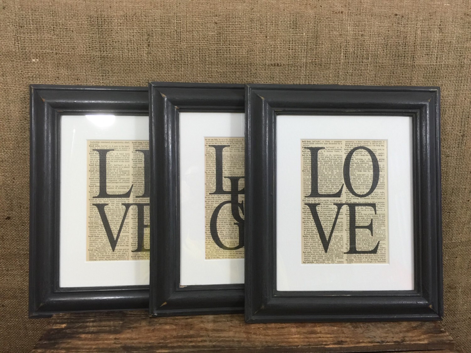 Live Laugh Love Mounted Framed Dictionary Prints Custom Gallery Photo
