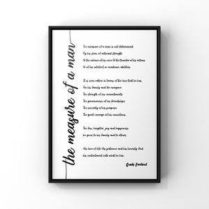 measure of a man poem measure of a man poem