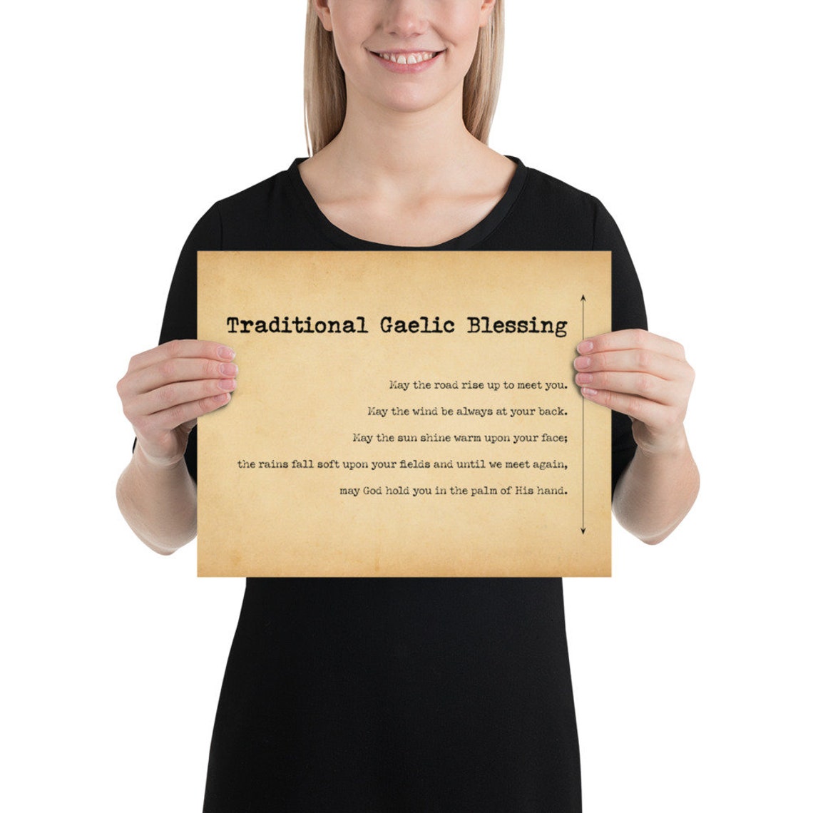 Traditional Gaelic Blessing Poem Poster Traditional Irish Etsy