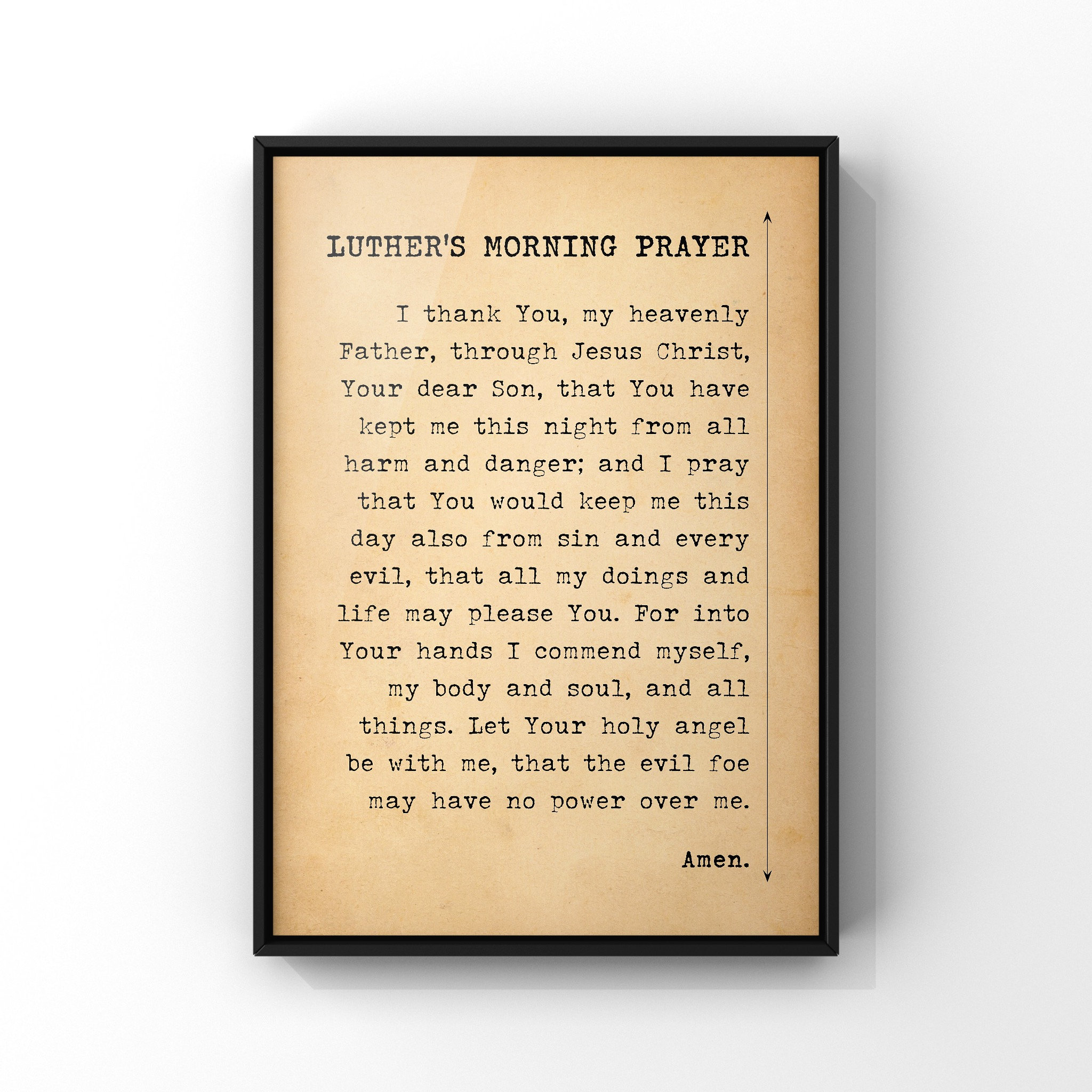 Luther's Morning Prayer by Martin Luther Poster Print Etsy