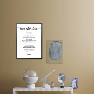 Love After Love Poem by Derek Walcott Poster Print Love Poem - Etsy ...