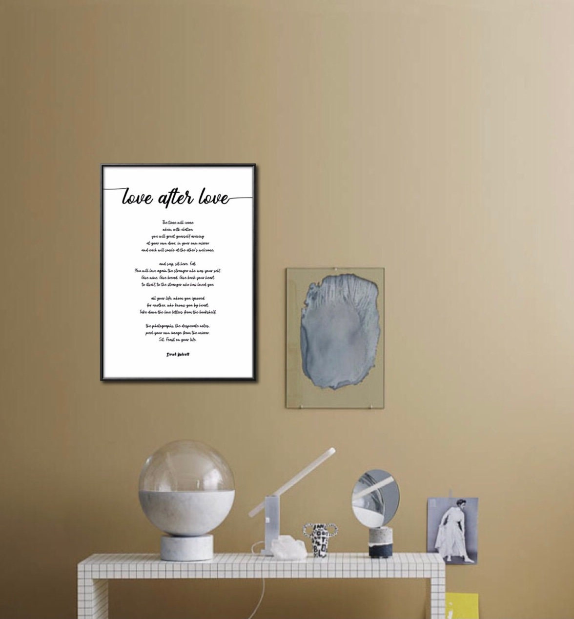Love After Love Poem by Derek Walcott Poster Print Unframed - Etsy ...