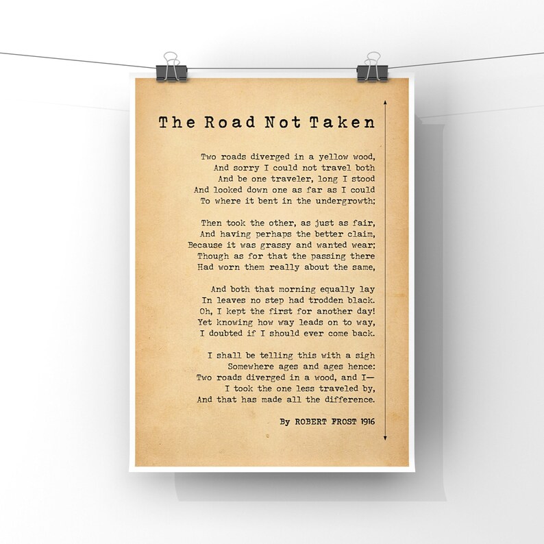 the road not taken by robert frost the road not taken by robert frost