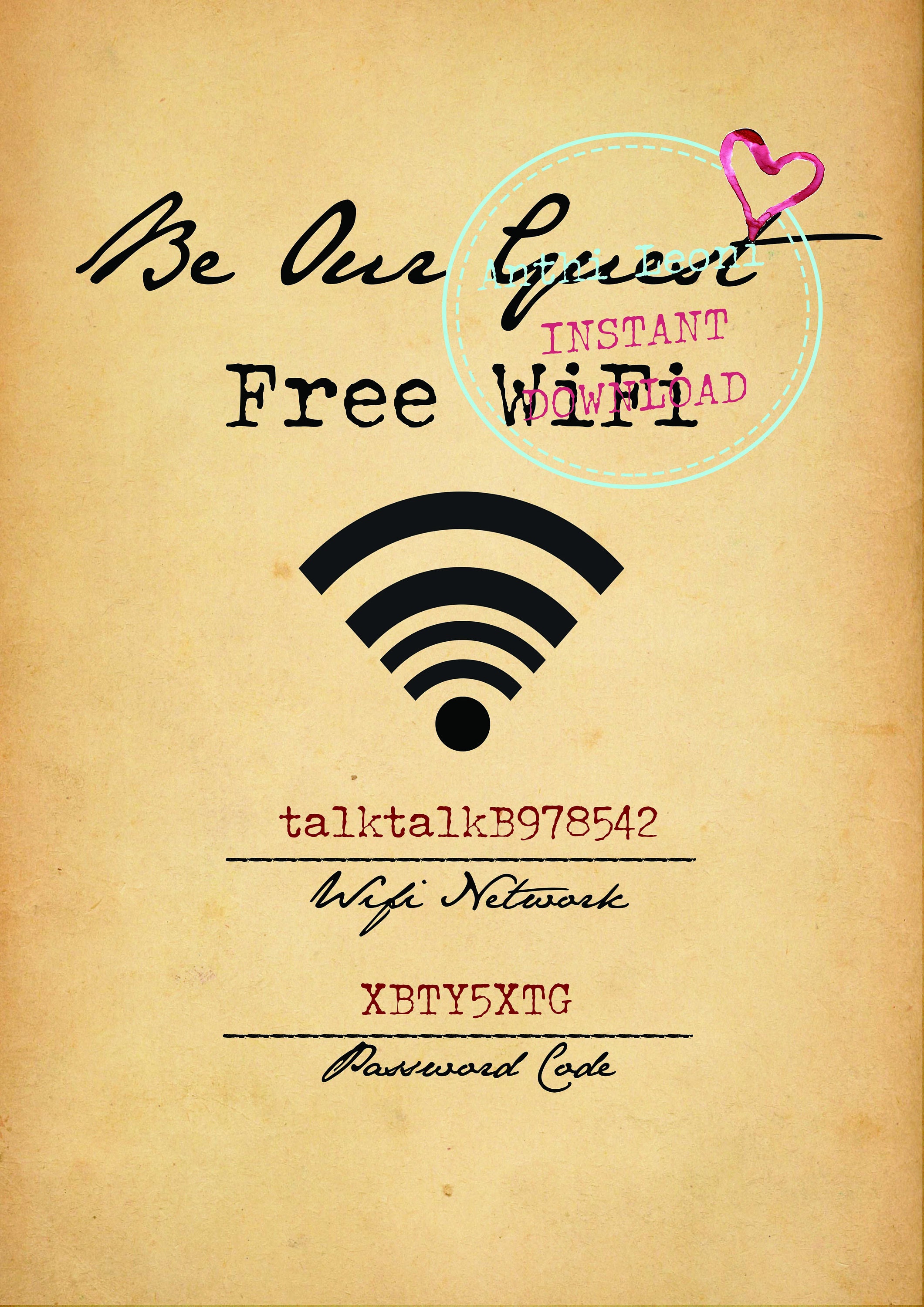 Wifi Password Printable Be Our Guest Free Wifi Printable Wifi Password Sign Printable Wifi Sign Instant Download Sheet 0018