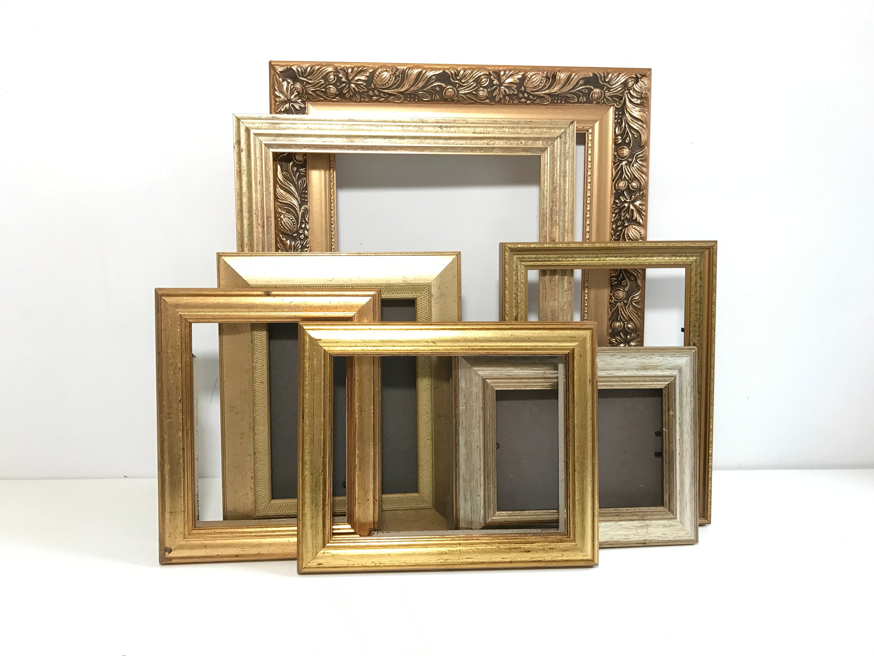 Vintage Ornate Gold Frames Collection For Gallery Wall Display Gallery Photo