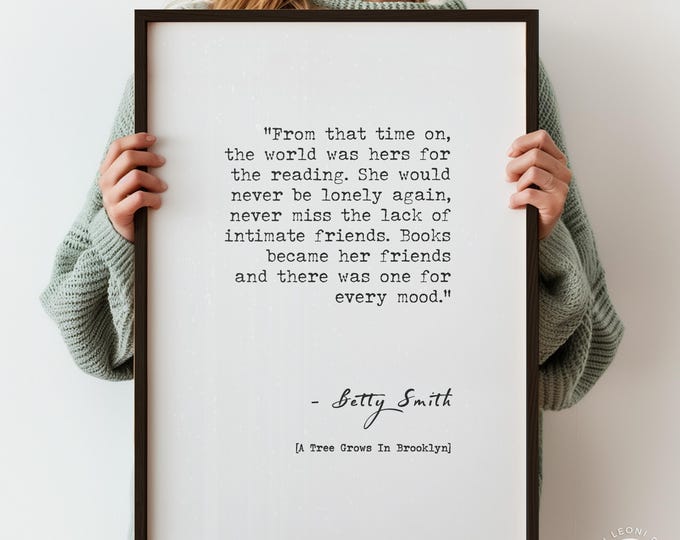 Book Nook Quote Print – Cozy Reading Corner Typography Poster, Bookish Wall Art
