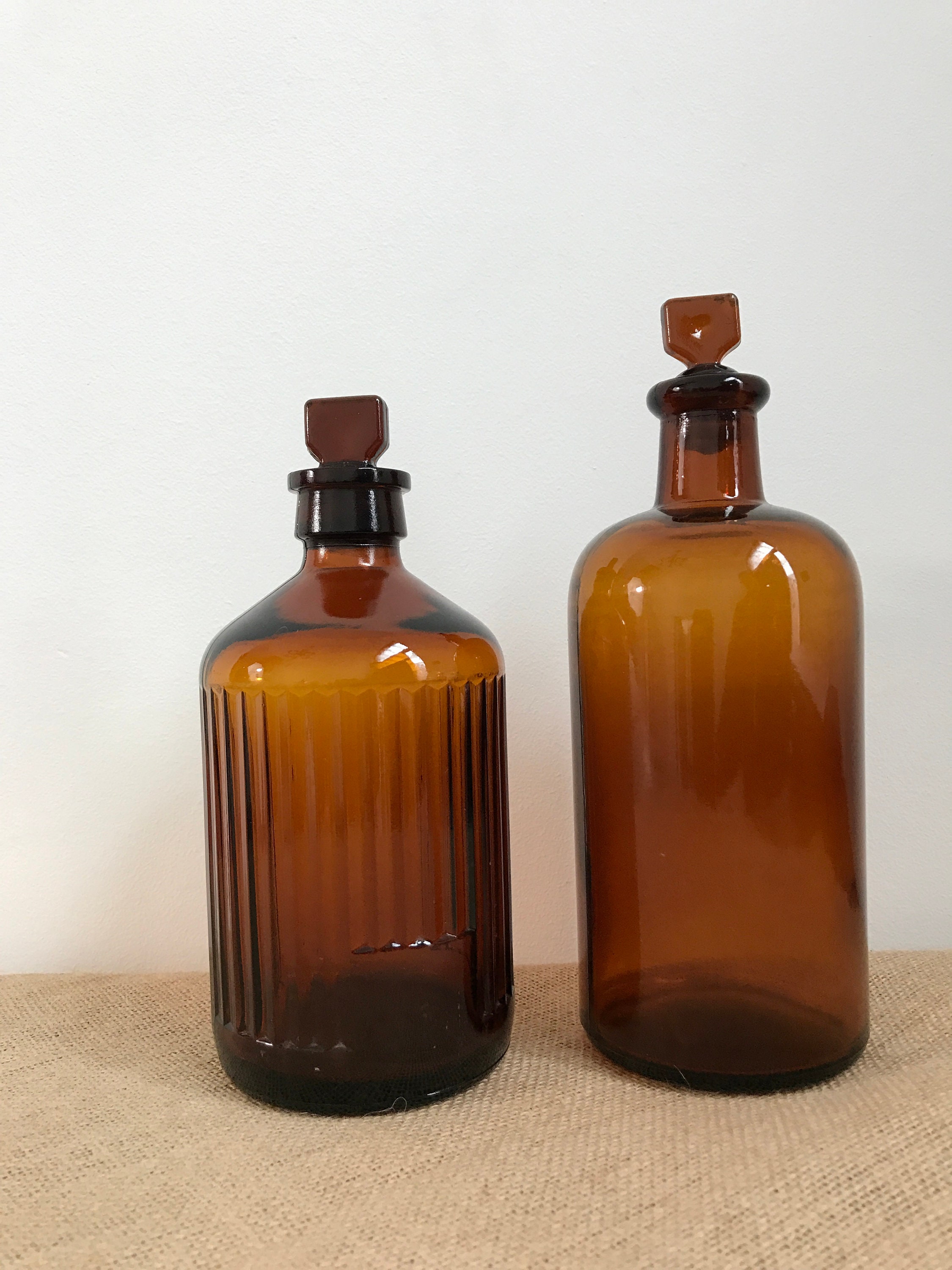 Apothecary Bottles | Vintage Bottles | Chemist Bottles | Amber Bottles | Brown Pharmacy Bottle ...