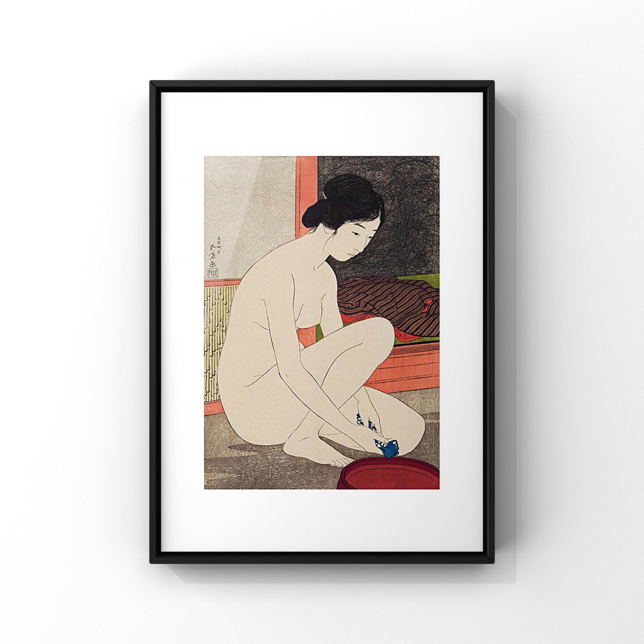 Boho Japanese Female Nude Poster Print Fine Art Nude Print Japanese Art Prints  Japanese Wall Decor PRINTED - Etsy Canada
