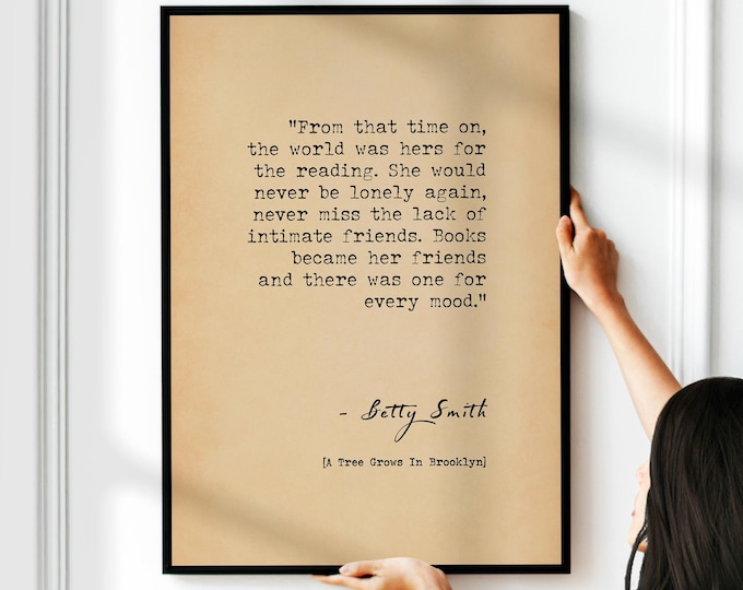 Reading Quote Poster - Book Lover Print, Bookish Wall Decor (Framed or Unframed)