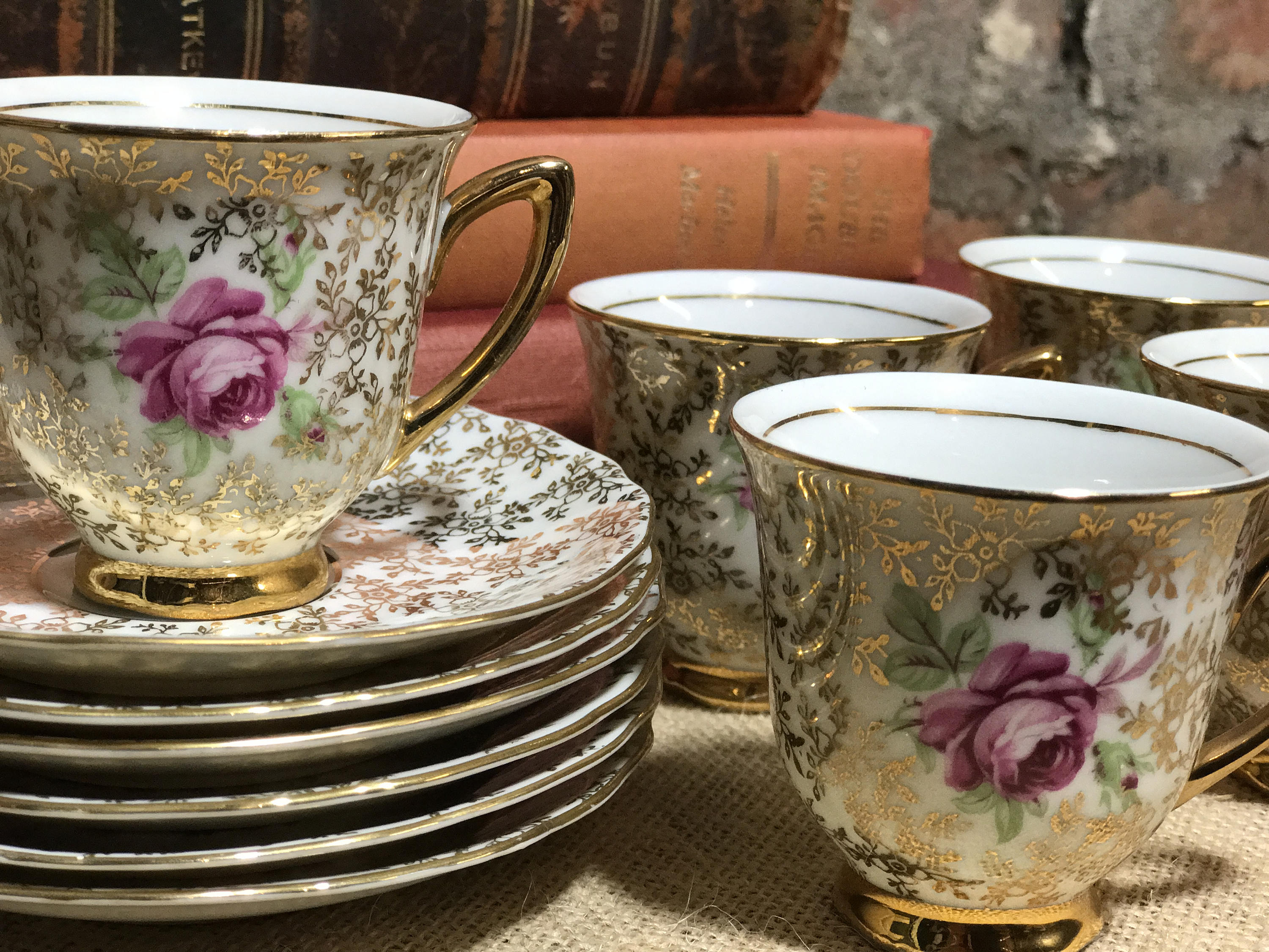 Demitasse Tea Cup and Saucer Vintage Demitasse Teacup