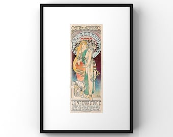 La Samaritaine Art Print - Alphonse Mucha, French Advertising (1897)