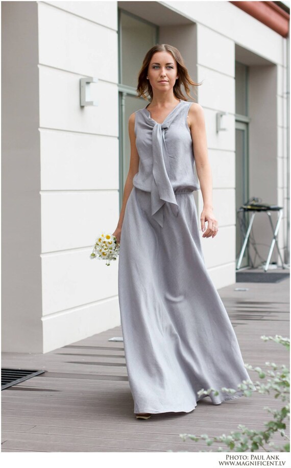 linen evening wear