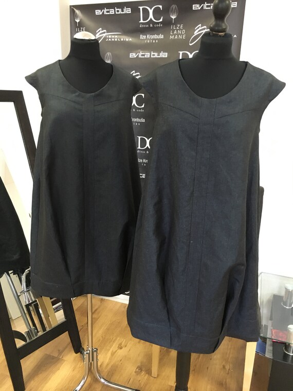 linen bubble dress