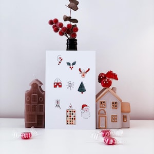 Carte de Noël façon abécédaire "Christmas"