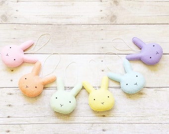 Christmas Bunny Ornament - Felt Ornament - Holiday Ornament - Christmas Gift - Stocking Stuffers - Christmas Gift Ideas - Gifts Under 15