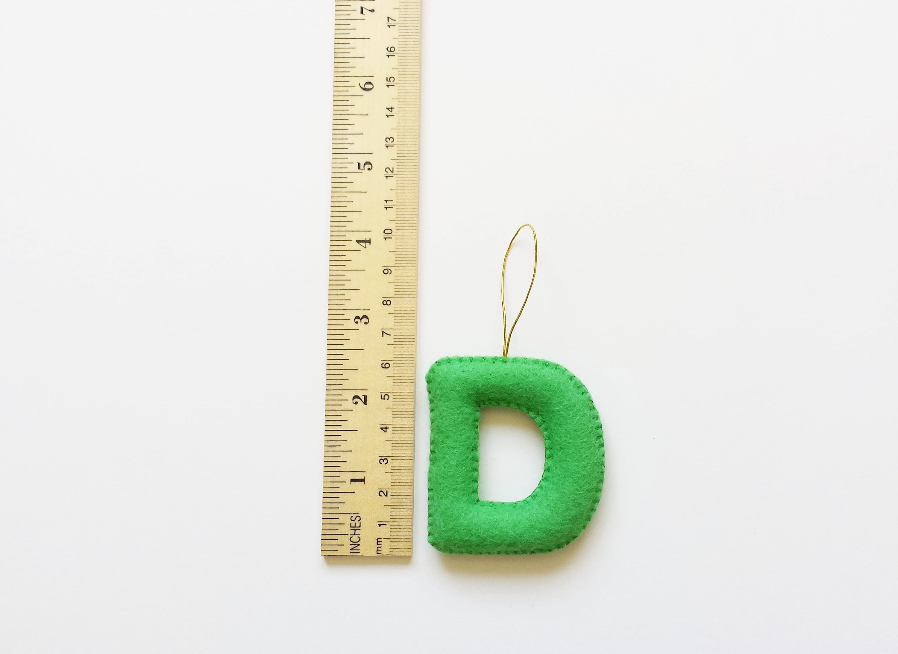MINI Felt Letter Ornament Initial Letter Ornament Etsy