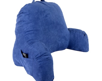 navy backrest pillow