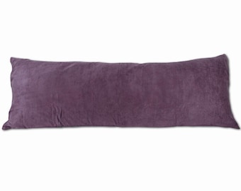 Purple Grape 20"x 54" Double Zippers Microsuede Body Pillow ( Cover Only ) Pillowcase