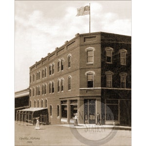 Opelika Alabama 1904 da 8th Street, storica, antica foto d'epoca, decorazione da parete, ristampa SPEDIZIONE GRATUITA!