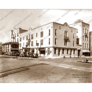 Columbus GA Géorgie 1925 Waverly Hotel historique vintage photo murale art mural décoration Phenix City Fort Benning Moore réimpression livraison gratuite !
