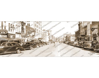 Macon, GA. Georgia 1945 Antique Historic Vintage Photo Wall Decor Panoramic Print Reprint Georgia History FREE SHIPPING!