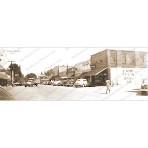 Fort Gaines, GA. Georgia 1948 Antica Foto Storica Vintage Decorazione da Parete Lago Eufaula Stampa Panoramica Ristampa Storia della Georgia SPEDIZIONE GRATUITA!