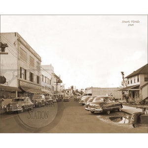 Stuart Florida FL. 1949 História da Flórida Foto Histórica Vintage Foto Antiga Arte de Parede Decoração Reimpressão FRETE GRÁTIS!