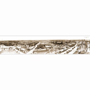 Fort Benning Georgia 1939 Fort Moore Antique Vintage Historic Panoramic Military Photo Reprint Featuring Doughboy Stadium FREE SHIPPING!