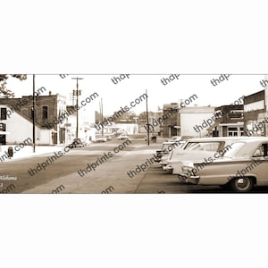 Brewton, AL. Alabama 1963 Antique Historic Vintage Photo Reprint 5x14&quot; FREE SHIPPING!