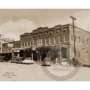 Dadeville, Alabama 1949 Miller Hotel Storico Vintage Antico Foto Decorazione da Parete Lake Martin Ristampa SPEDIZIONE GRATUITA!