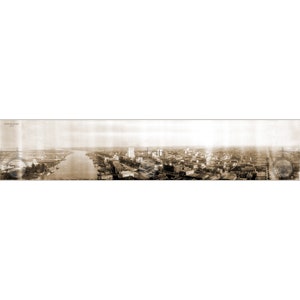 Savannah, GA Géorgie 1912 Panoramique Antique Historique vintage Photo Wall Art Wall Decor Réimpression LIVRAISON GRATUITE!
