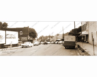 Goodwater, AL. Alabama 1957 Antique Historic Vintage Photo Reprint 5x14" FREE SHIPPING!